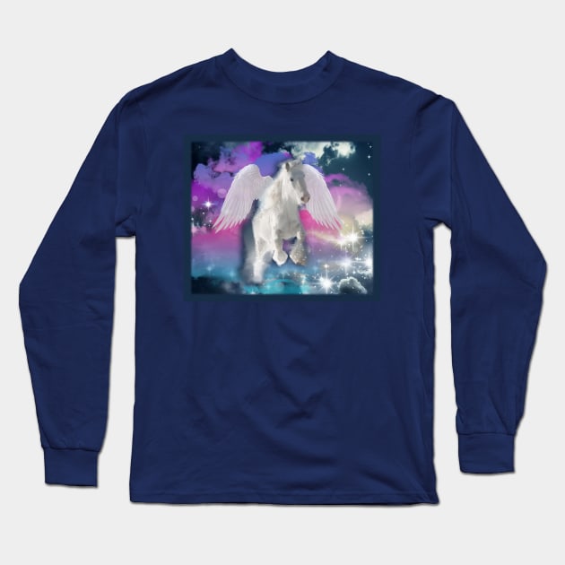 Pegasus Long Sleeve T-Shirt by incarnations